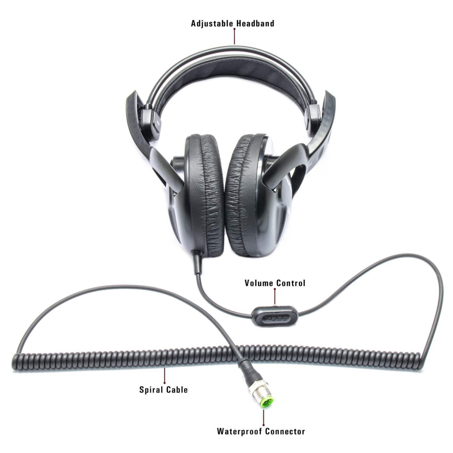 Nokta 2.4GHz Wireless Headphones Green Edition – For Kruzer, Anfibio, Simplex Metal Detectors