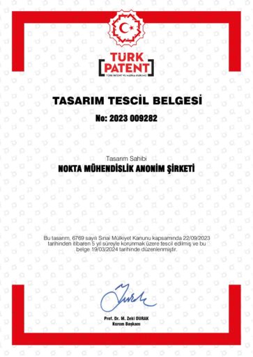 Simultaneous Multi-Frequency Metal Detector Design Registration Certificate (Türkiye)